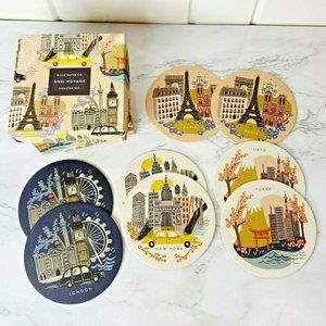 New Rifle Paper Co Bon Voyage Cities Paper Coaster